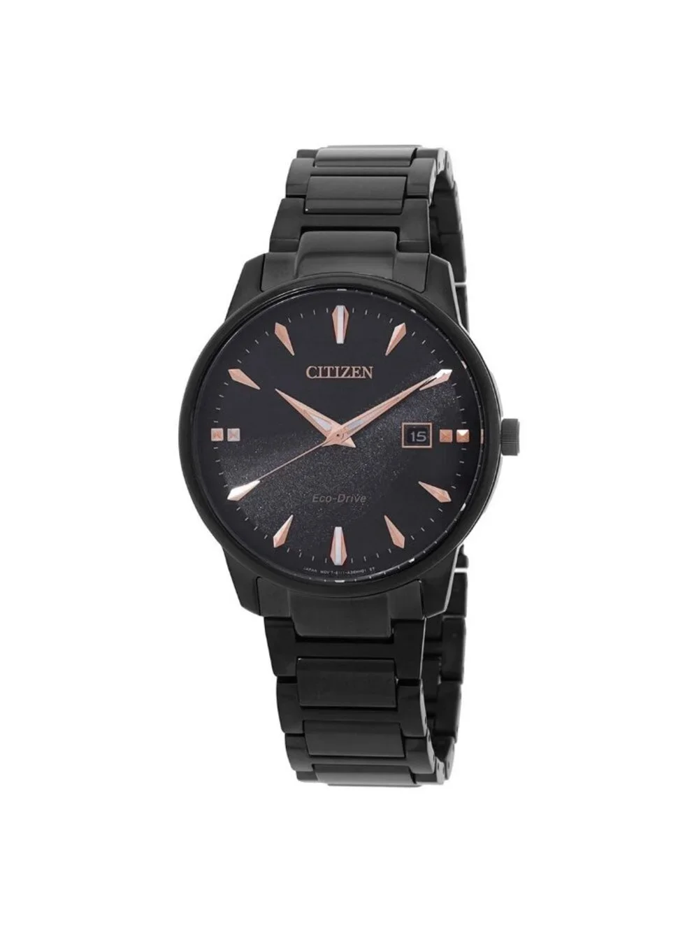 NWT Citizen Pair Eco-Drive Black Dial Men's Watch